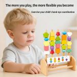Montessori Cylinder Set – Wooden Geometric Shape Learning Toy, suitable for early childhood education
