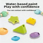 Montessori Cylinder Set – Wooden Geometric Shape Learning Toy, suitable for early childhood education