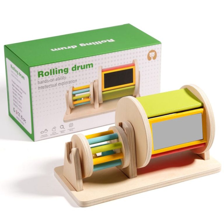 Montessori Fabric Drum – Sensory Touch & Texture Learning Toy