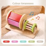 Montessori Fabric Drum – Sensory Touch & Texture Learning Toy