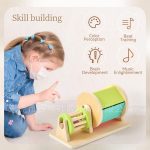 Montessori Fabric Drum – Sensory Touch & Texture Learning Toy