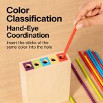 Montessori Rod Set - Wooden Length Comparison Learning Toy