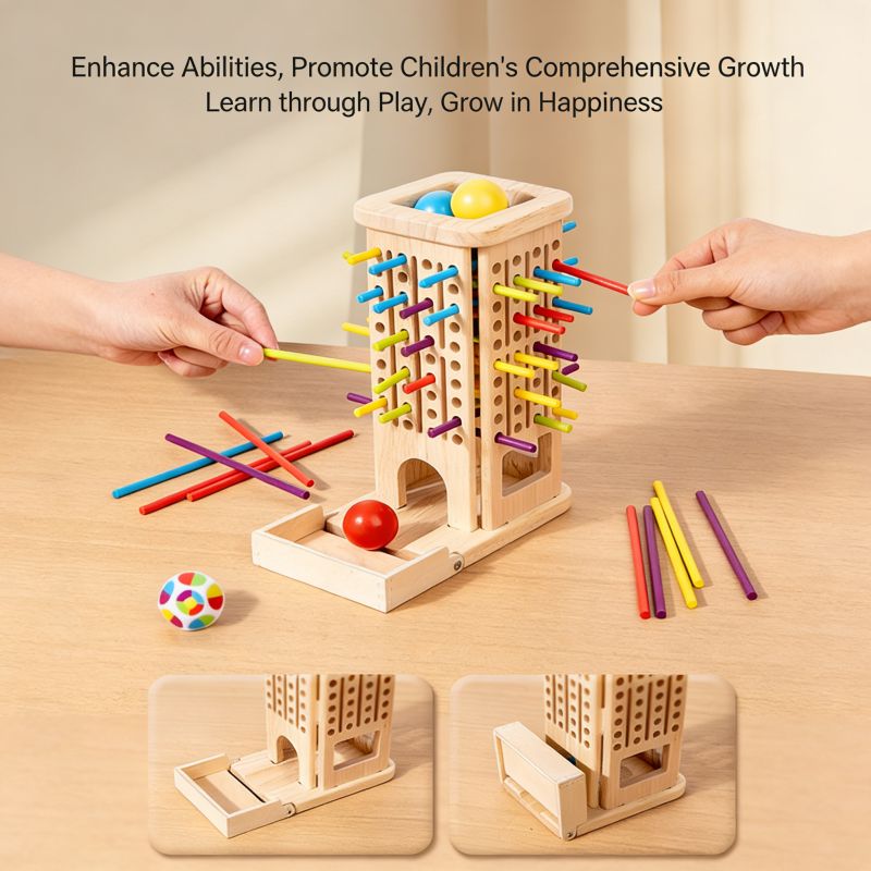 Montessori Cylinder Set Enhance Abilities, Promote Children's Comprehensive Growth
