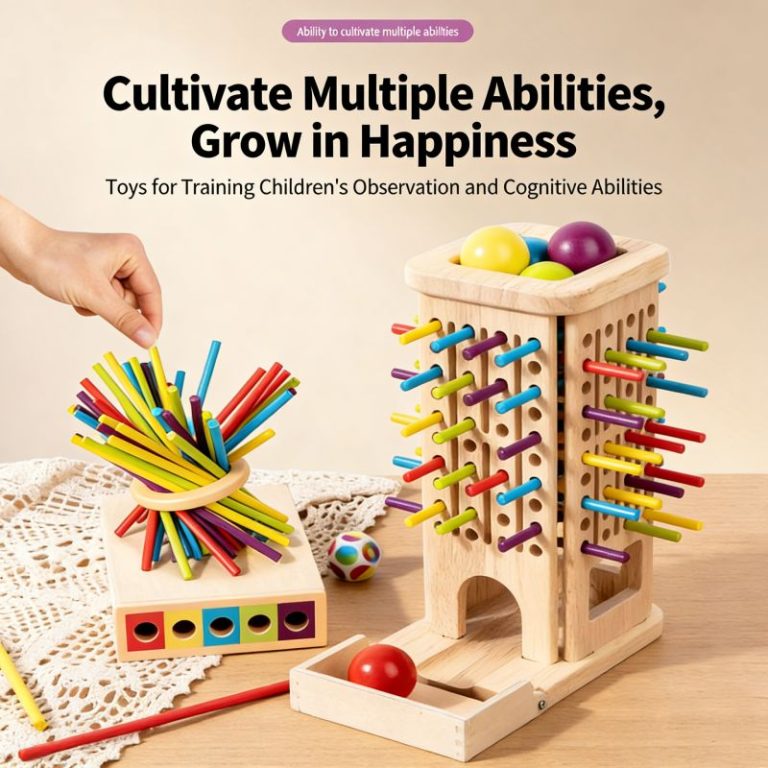 Montessori Rod Set - Wooden Length Comparison Learning Toy