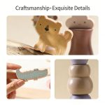 Montessori wooden shape stacking toys suitable for young children